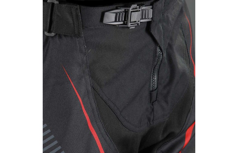 Παντελόνι MX Fovos Atlas II μαύρο-κόκκινο