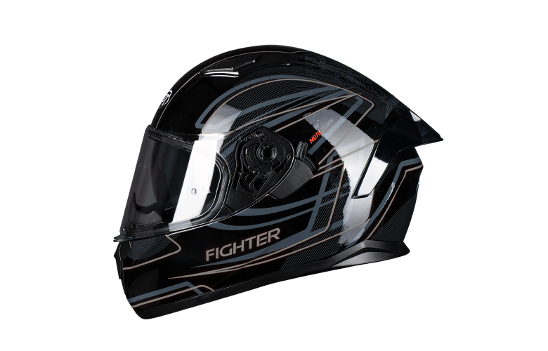 Κράνος Pilot Fighter SV μαύρο/γκρι gloss