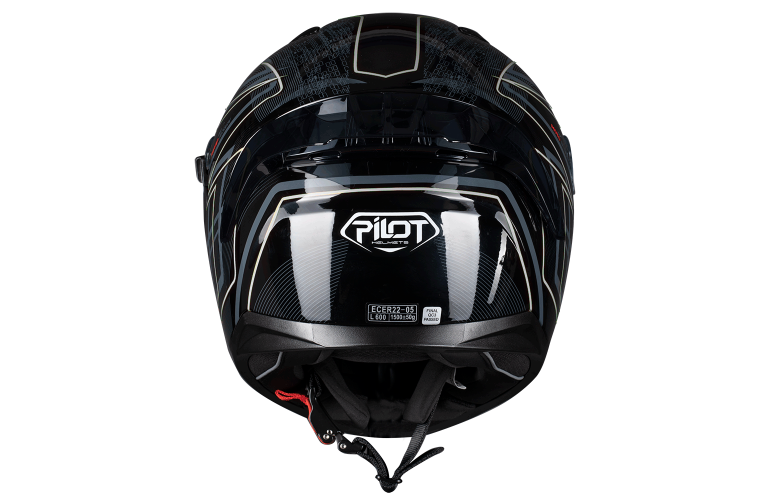 Κράνος Pilot Fighter SV μαύρο/γκρι gloss