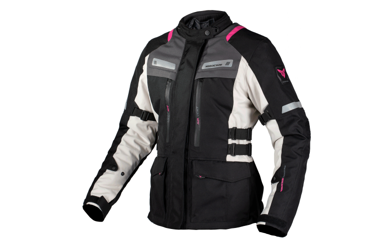Μπουφάν Μηχανής Γυναικείο Nordcode Rhyno EN 17092 Μαύρο/Light Γκρι