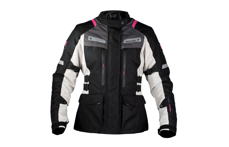 Μπουφάν Μηχανής Γυναικείο Nordcode Rhyno EN 17092 Μαύρο/Light Γκρι