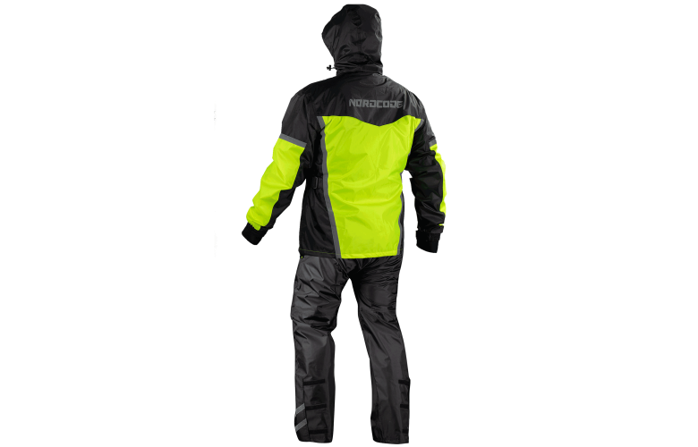 Αδιάβροχο Σετ Nordcode Rainsuit Wave Fluo/Μαύρο