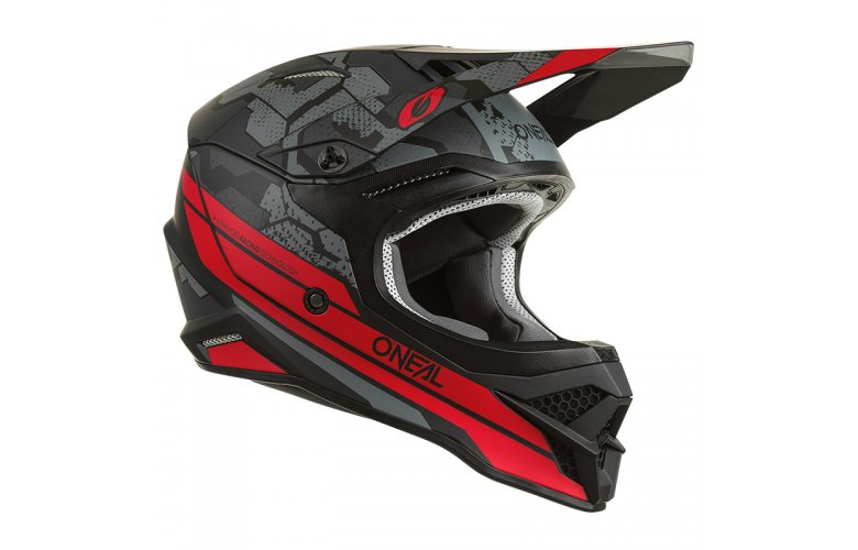 Κράνος Oneal 3SRS Camo V.22 μαύρο/κόκκινο