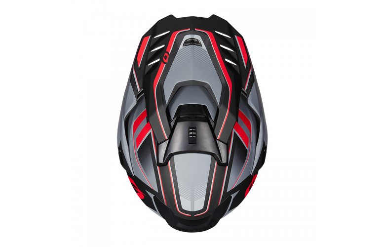 Κράνος ONeal DSRS Square V.22 μαύρο/κόκκινο