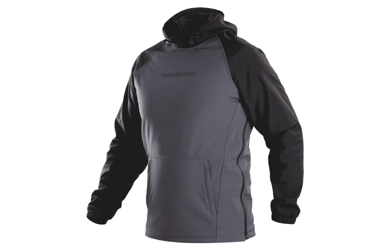 Μπουφάν Nordcode Hoodie Lynx Softshell Μαύρο-Γκρί