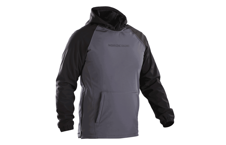 Μπουφάν Nordcode Hoodie Lynx Softshell Μαύρο-Γκρί