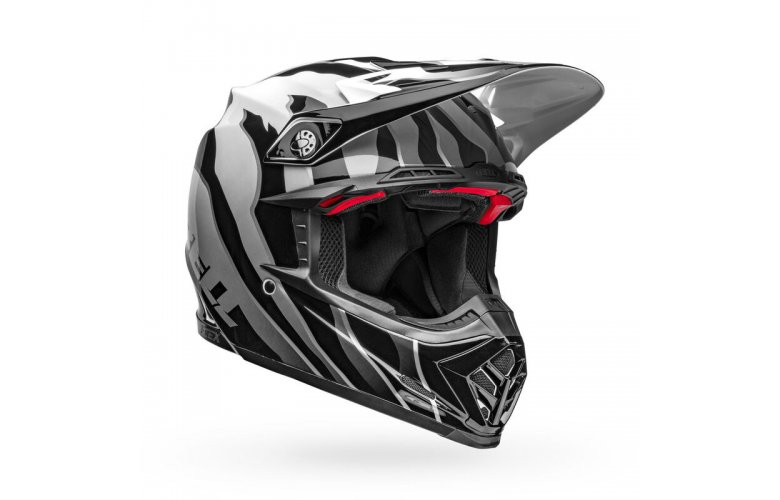 Κράνος Bell Moto-9S Flex Claw μαύρο/άσπρο gloss