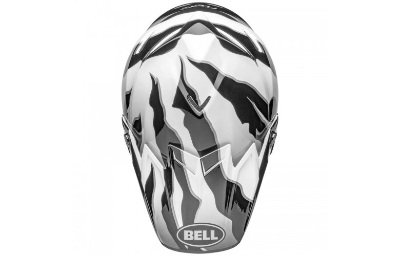 Κράνος Bell Moto-9S Flex Claw μαύρο/άσπρο gloss