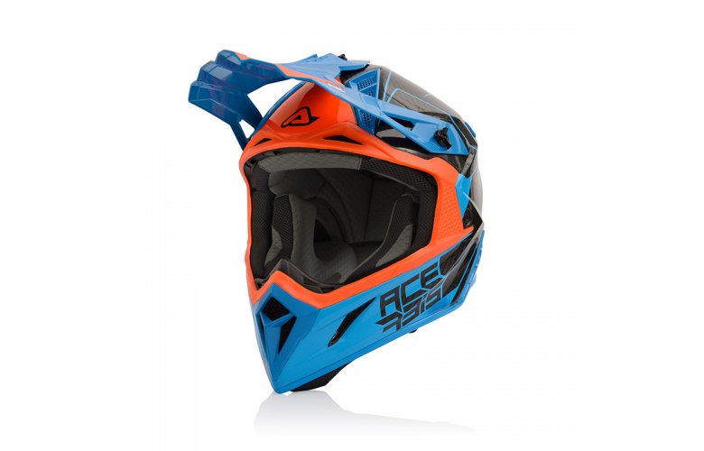 Κράνος Acerbis Steel Carbon 23424.204 πορτοκαλί/μπλε