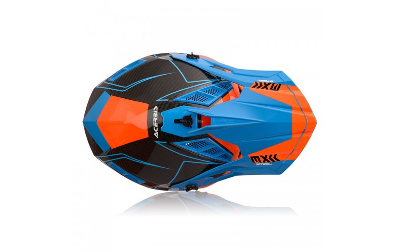 Κράνος Acerbis Steel Carbon 23424.204 πορτοκαλί/μπλε