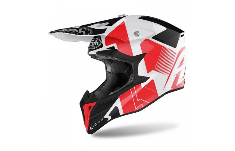 Κράνος Airoh Wraap Raze κόκκινο gloss