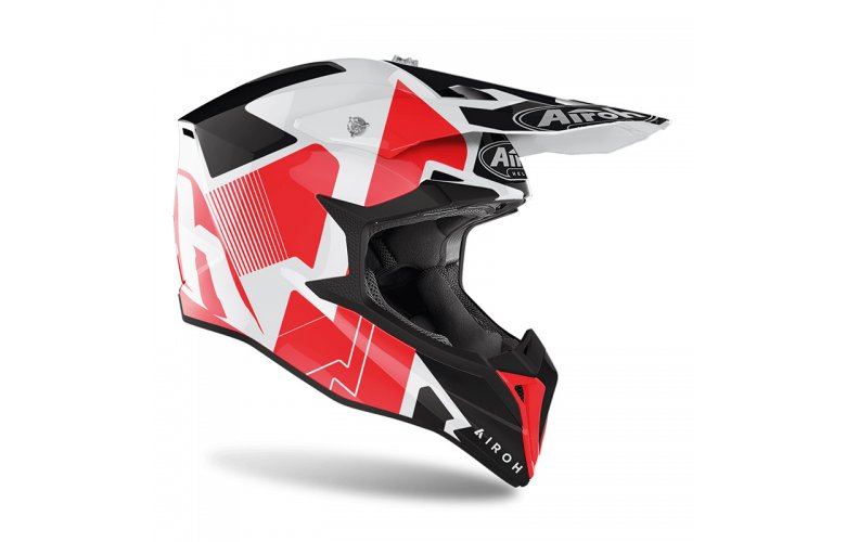 Κράνος Airoh Wraap Raze κόκκινο gloss