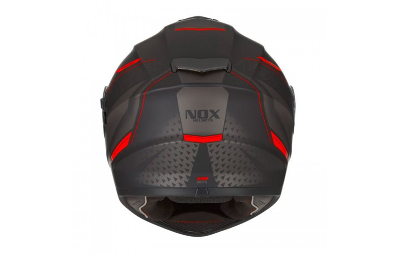 Κράνος Nox N918 Meta mat μαύρο/κόκκινο