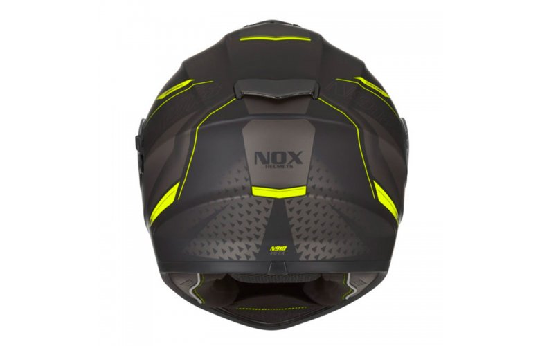 Κράνος Nox N918 Meta mat μαύρο/neon κίτρινο