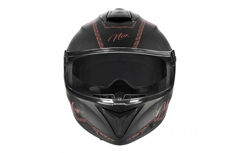 Κράνος Nox N918 Bloom Lady mat μαύρο/bronze