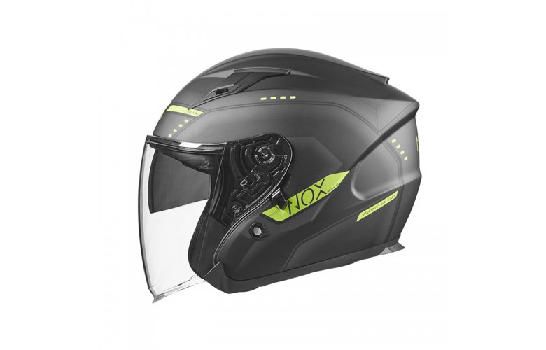 Κράνος Nox N128 Krill mat μαύρο/neon κίτρινο