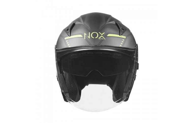 Κράνος Nox N128 Krill mat μαύρο/neon κίτρινο