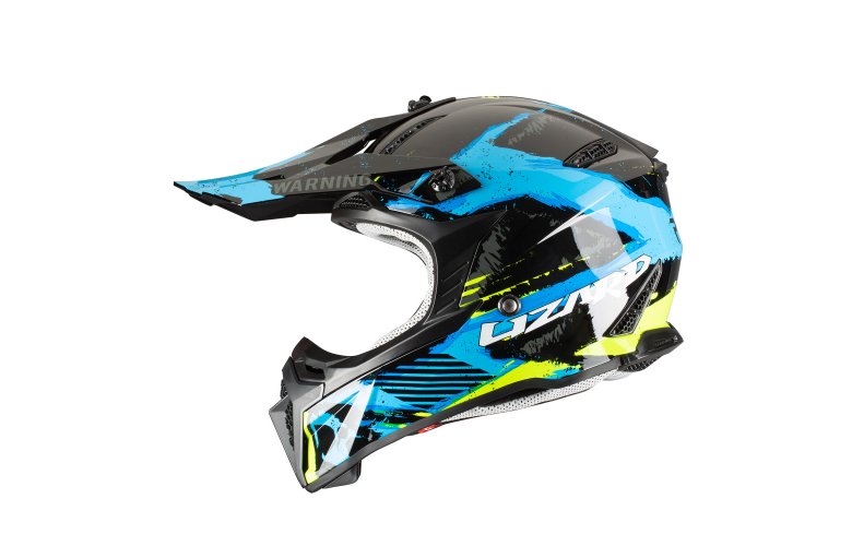 Κράνος Pilot Dirty μαύρο/μπλε gloss