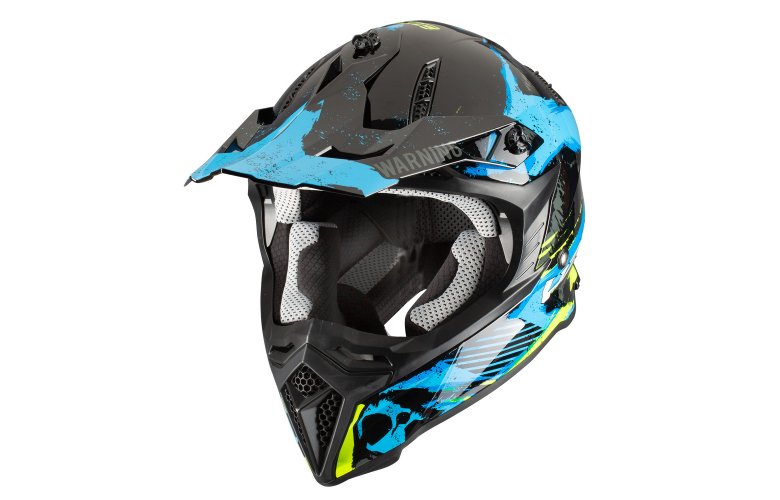 Κράνος Pilot Dirty μαύρο/μπλε gloss