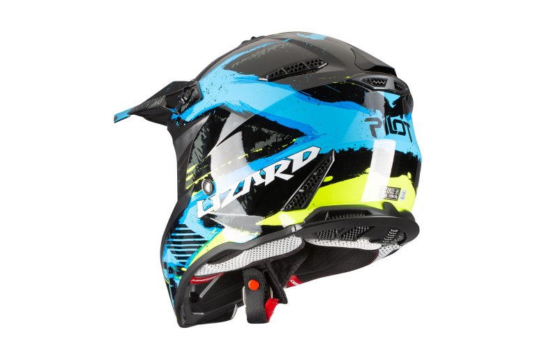 Κράνος Pilot Dirty μαύρο/μπλε gloss