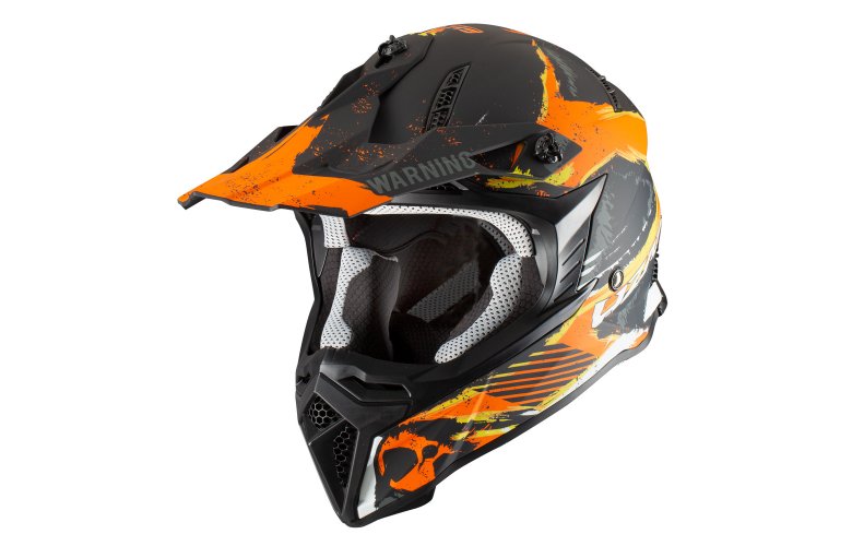 Κράνος Pilot Dirty μαύρο/πορτοκαλί ματ