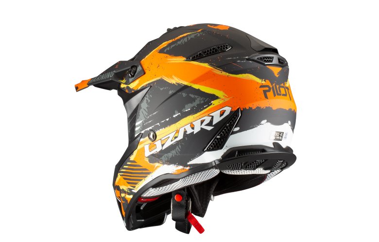 Κράνος Pilot Dirty μαύρο/πορτοκαλί ματ