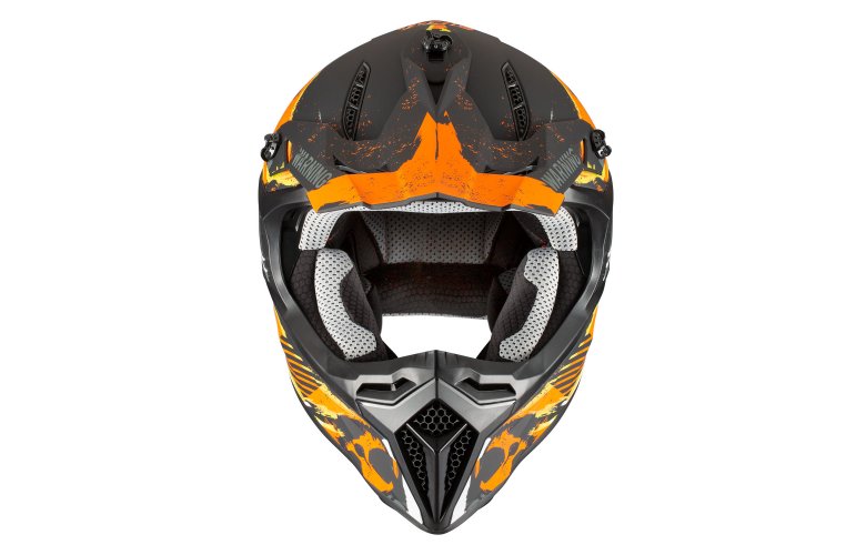 Κράνος Pilot Dirty μαύρο/πορτοκαλί ματ