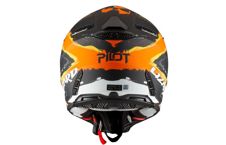 Κράνος Pilot Dirty μαύρο/πορτοκαλί ματ