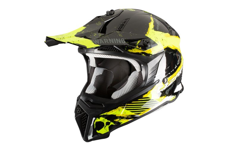 Κράνος Pilot Dirty μαύρο/κίτρινο gloss