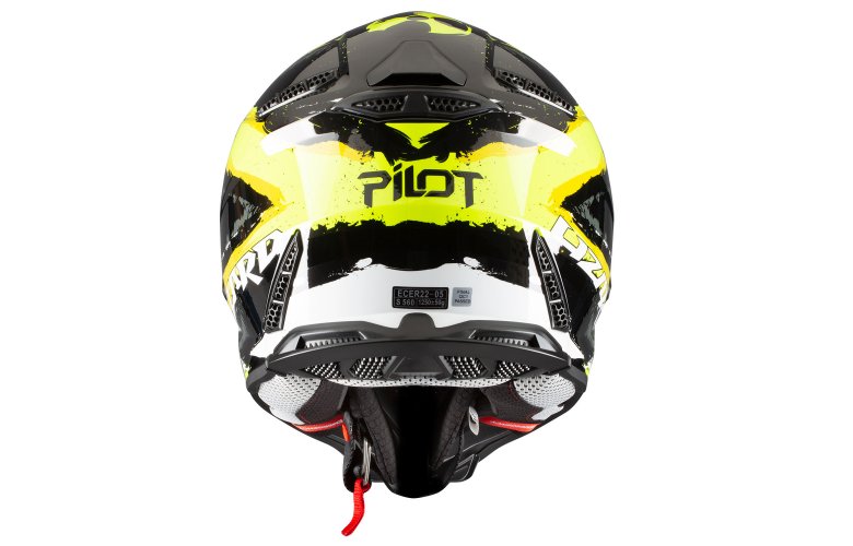 Κράνος Pilot Dirty μαύρο/κίτρινο gloss