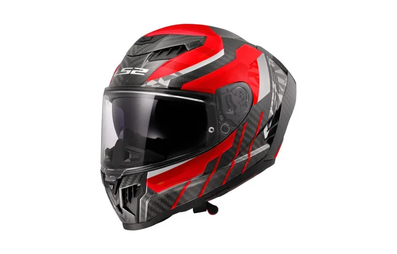 ΚΡΑΝΟΣ LS2 FF807 DRAGON TRAX GLOSS CARBON/RED