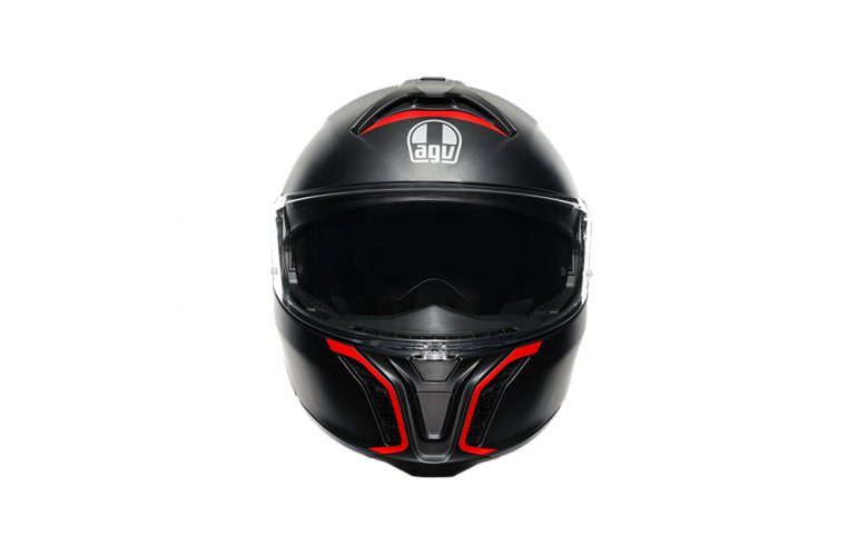 ΚΡΑΝΟΣ AGV TOURMODULAR ECE2206 MULTI - FREQUENCY MATT GUNMETAL / RED