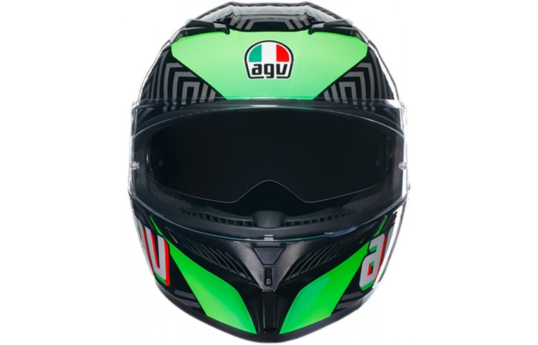 ΚΡΑΝΟΣ K3 AGV E2206 MPLK KAMALEON BLACK / RED / GREEN