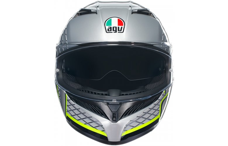 ΚΡΑΝΟΣ K3 AGV E2206 MPLK FORTIFY GREY / BLACK / YELLOW FLUO