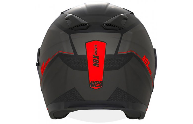 ΚΡΑΝΟΣ NOX N129 TRIOM ECE 22.06 MATT BLACK / RED