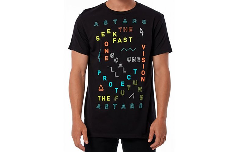 T-SHIRT ALPINESTARS SCATTER BLACK 1212-72008