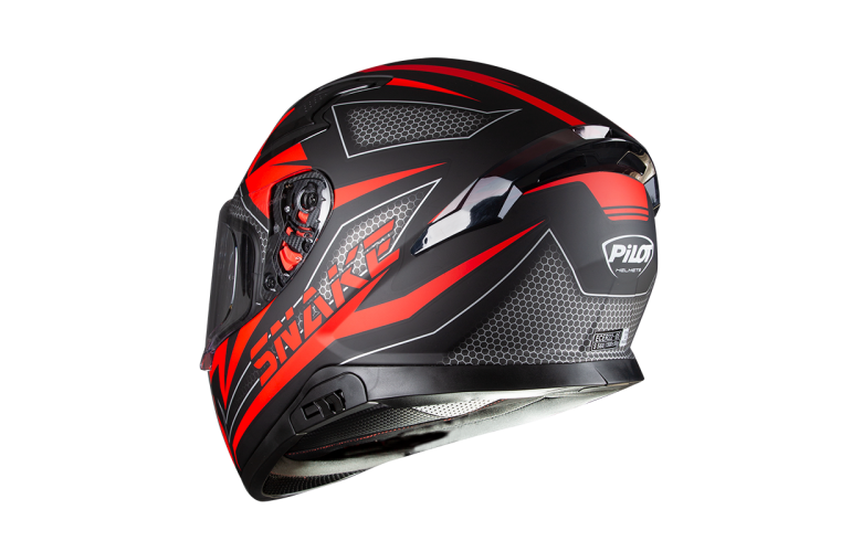 Κράνος Pilot Snake κόκκινο MATT