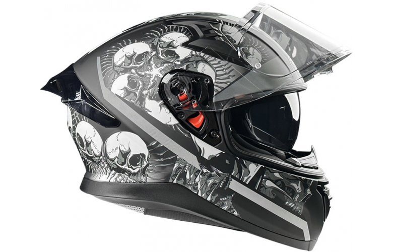 ΚΡΑΝΟΣ PILOT SNAKE SV ECE 22.06 SKULL MATT + EXTRA ΦΥΜΕ ΖΕΛΑΤΙΝΑ