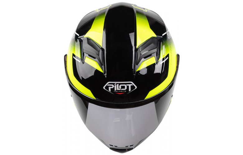 ΚΡΑΝΟΣ PILOT ALPHA SV ECE 22.06 BLACK / FLUO GLOSS + EXTRA ΑΣΗΜΙ ΖΕΛΑΤΙΝΑ