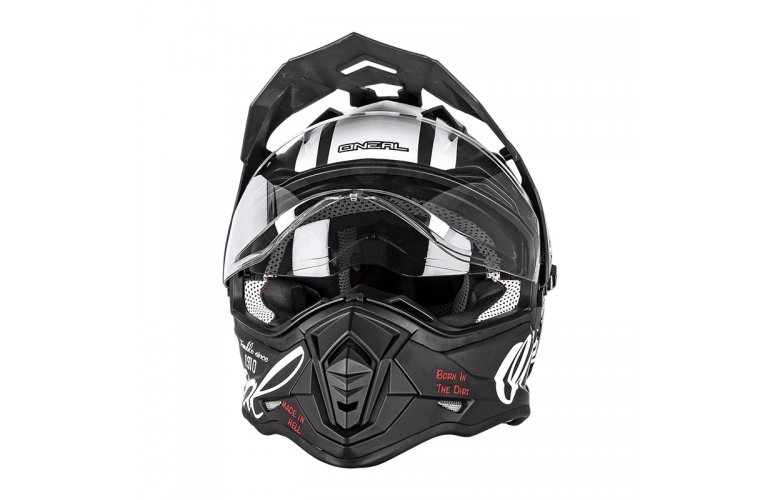 Κράνος ONeal Sierra Torment V.23 μαύρο/άσπρο ECE 22.06