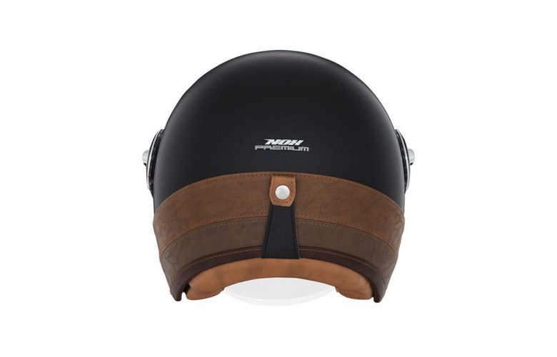 Κράνος Nox Heritage μαύρο/leather καφέ ECE 22.06