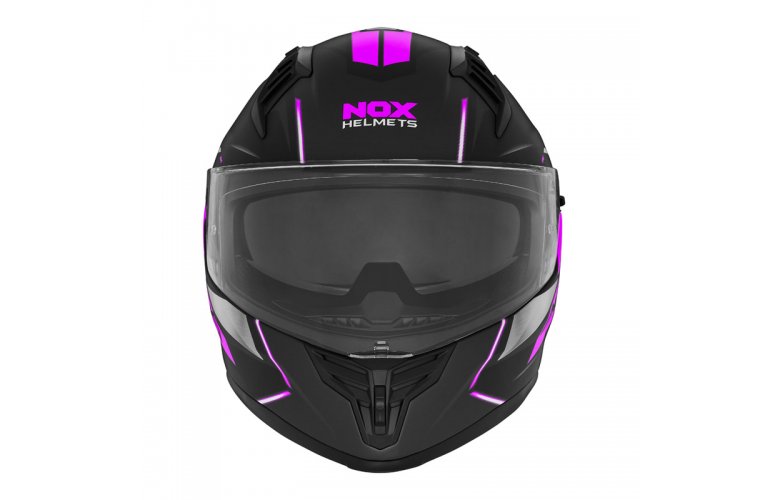 Κράνος Nox N401 ΧΕΝΟ ECE 22.06 μαύρο/ροζ ματ