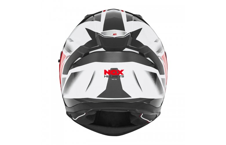 Κράνος Nox N401 ΧΕΝΟ ECE 22.06 άσπρο/κόκκινο