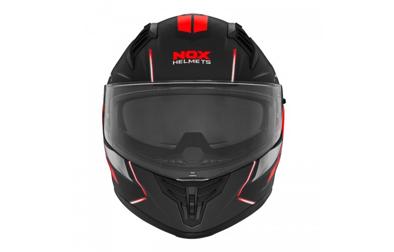 Κράνος Nox N401 ΧΕΝΟ ECE 22.06 μαύρο/κόκκινο ματ