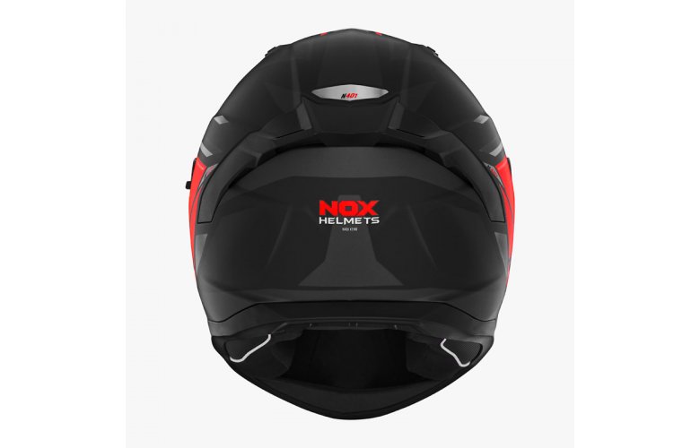 Κράνος Nox N401 ΧΕΝΟ ECE 22.06 μαύρο/κόκκινο ματ