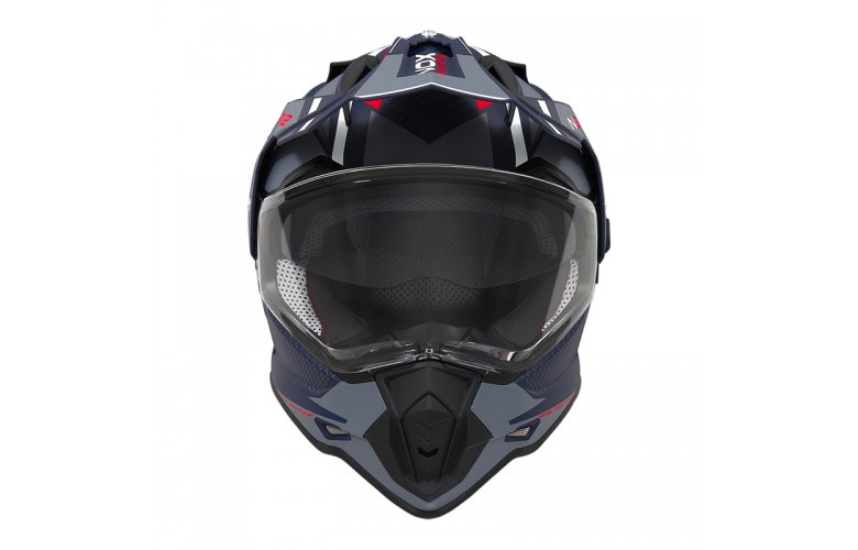 Κράνος Nox N312 Drone ECE 22.06 μπλε/κόκκινο ματ