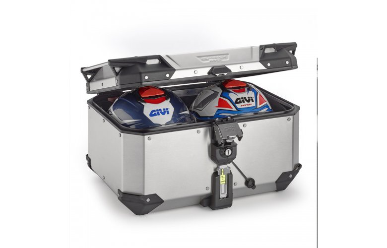 Βαλίτσα κεντρική ασημί GIVI 58 lt OBKEV58A EVO monokey χωρίς πιάστρα και κλειδί