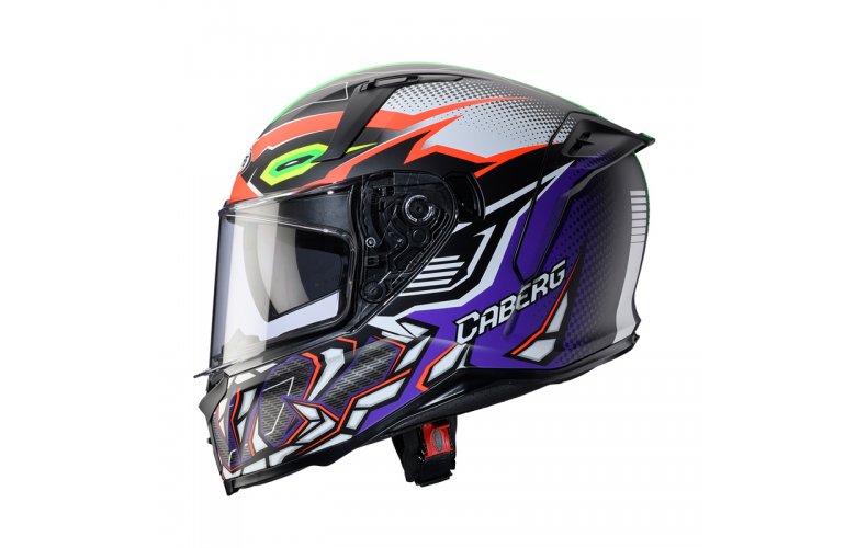 Κράνος Caberg Avalon-X Gurkha ματ μαύρο/πορτοκαλί/πράσινο fluo/μωβ