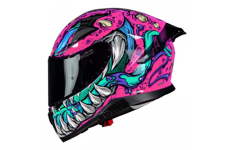 Κράνος Pilot Snake sv ECE 22.06 Reptile-X ροζ gloss + extra φυμέ ζελατίνα