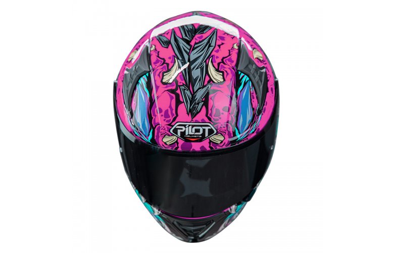 Κράνος Pilot Snake sv ECE 22.06 Reptile-X ροζ gloss + extra φυμέ ζελατίνα